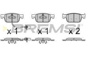 BREMS BP3761 - PASTIGLIE FRENO - BRAKE PADS