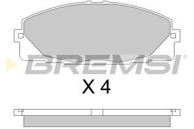 BREMS BP3763 - PASTIGLIE FRENO - BRAKE PADS