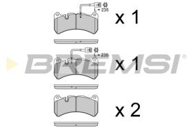 BREMS BP3764 - PASTIGLIE FRENO - BRAKE PADS