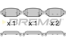 BREMS BP3768 - PASTIGLIE FRENO - BRAKE PADS