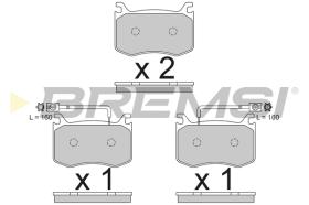 BREMS BP3792 - PASTIGLIE FRENO - BRAKE PADS