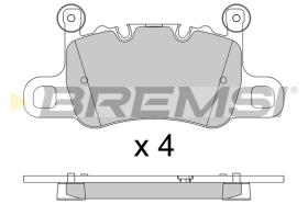 BREMS BP3804 - PASTIGLIE FRENO - BRAKE PADS