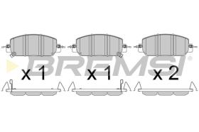 BREMS BP3807 - PASTIGLIE FRENO - BRAKE PADS