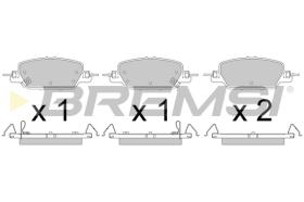 BREMS BP3808 - PASTIGLIE FRENO - BRAKE PADS