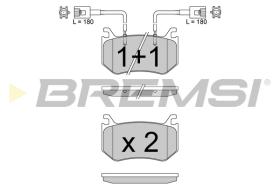 BREMS BP3816 - PASTIGLIE FRENO - BRAKE PADS