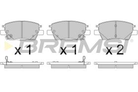 BREMS BP3817 - PASTIGLIE FRENO - BRAKE PADS