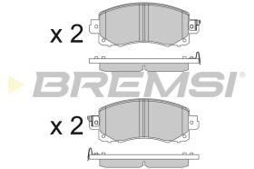 BREMS BP3821 - PASTIGLIE FRENO - BRAKE PADS