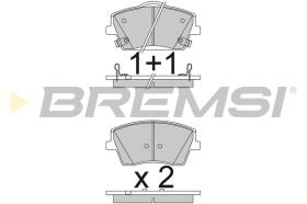 BREMS BP3834 - PASTIGLIE FRENO - BRAKE PADS