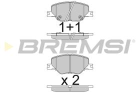 BREMS BP3835 - PASTIGLIE FRENO - BRAKE PADS