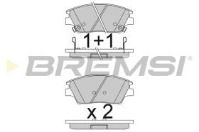 BREMS BP3837 - PASTIGLIE FRENO - BRAKE PADS