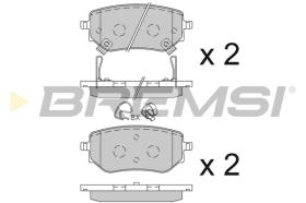 BREMS BP3843 - PASTIGLIE FRENO - BRAKE PADS