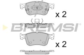 BREMS BP3847 - PASTIGLIE FRENO - BRAKE PADS