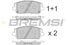 BREMS BP3860 - PASTIGLIE FRENO - BRAKE PADS