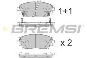 BREMS BP3861 - PASTIGLIE FRENO - BRAKE PADS