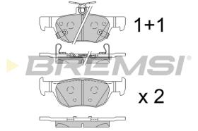 BREMS BP3862 - PASTIGLIE FRENO - BRAKE PADS