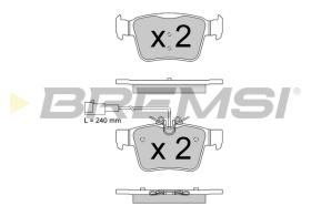 BREMS BP3870 - PASTIGLIE FRENO - BRAKE PADS