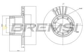 BREMS CD5101V - DISCHI FRENO - BRAKE DISCS