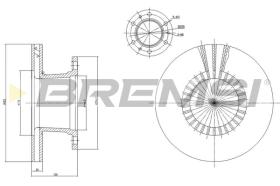 BREMS CD5112V - DISCHI FRENO - BRAKE DISCS