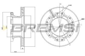 BREMS CD5122V - DISCHI FRENO - BRAKE DISCS