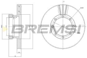 BREMS CD5131V - DISCHI FRENO - BRAKE DISCS