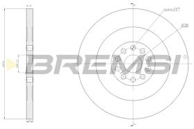 BREMS CD5156S - DISCHI FRENO - BRAKE DISCS