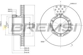 BREMS CD5162V - DISCHI FRENO - BRAKE DISCS