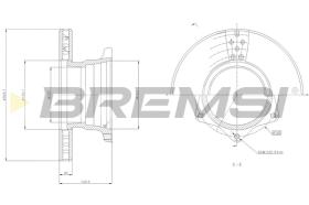 BREMS CD5164V - DISCHI FRENO - BRAKE DISCS