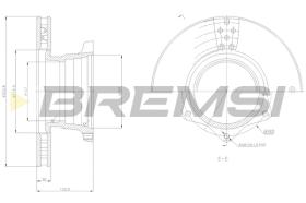 BREMS CD5165V - DISCHI FRENO - BRAKE DISCS