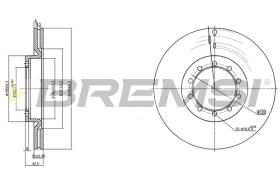 BREMS CD5183V - DISCHI FRENO - BRAKE DISCS