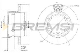 BREMS CD5191V - DISCHI FRENO - BRAKE DISCS