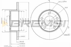 BREMS CD5195S - DISCHI FRENO - BRAKE DISCS