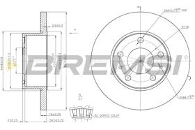 BREMS CD5196S - DISCHI FRENO - BRAKE DISCS