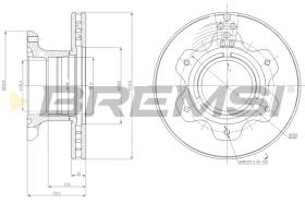 BREMS CD5208V - DISCHI FRENO - BRAKE DISCS