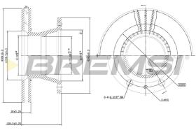 BREMS CD5233V - DISCHI FRENO - BRAKE DISCS