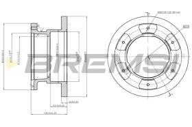 BREMS CD5236S - DISCHI FRENO - BRAKE DISCS