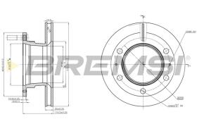 BREMS CD5264V - DISCHI FRENO - BRAKE DISCS