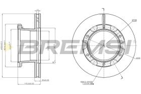 BREMS CD5306V - DISCHI FRENO - BRAKE DISCS