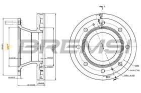 BREMS CD5307V - DISCHI FRENO - BRAKE DISCS