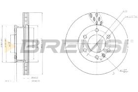 BREMS CD5310V - DISCHI FRENO - BRAKE DISCS