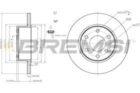 BREMS CD5316S - DISCHI FRENO - BRAKE DISCS