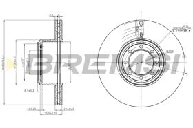 BREMS CD5320V - DISCHI FRENO - BRAKE DISCS