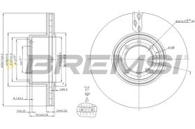 BREMS CD5321V - DISCHI FRENO - BRAKE DISCS