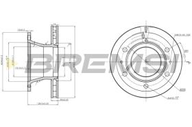 BREMS CD5322V - DISCHI FRENO - BRAKE DISCS