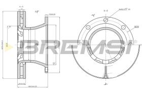 BREMS CD5325V - DISCHI FRENO - BRAKE DISCS