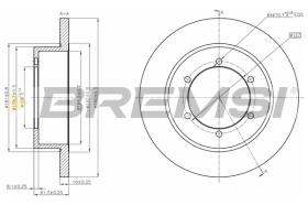 BREMS CD5327S - DISCHI FRENO - BRAKE DISCS