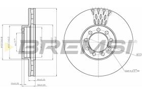 BREMS CD5329V - DISCHI FRENO - BRAKE DISCS