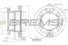 BREMS CD5332V - DISCHI FRENO - BRAKE DISCS