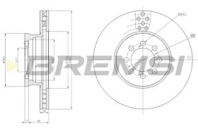 BREMS CD5335V - DISCHI FRENO - BRAKE DISCS