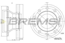 BREMS CD5337S - DISCHI FRENO - BRAKE DISCS