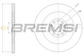 BREMS CD5364S - DISCHI FRENO - BRAKE DISCS